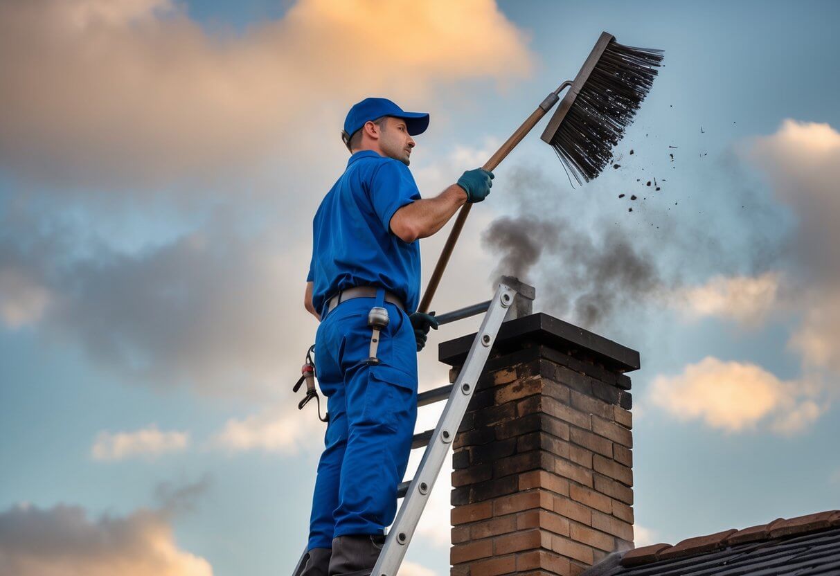 Modern chimney cleaning